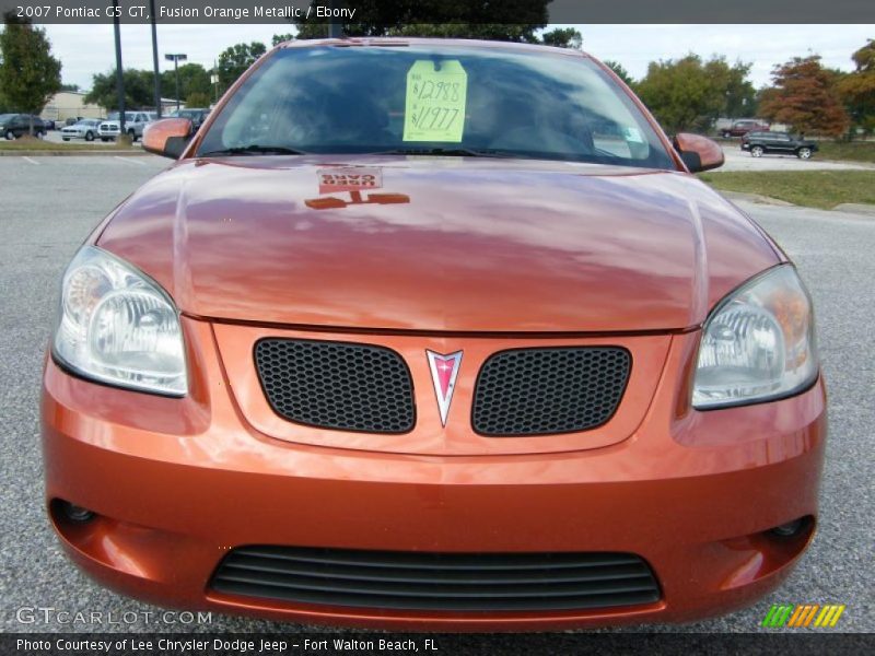 Fusion Orange Metallic / Ebony 2007 Pontiac G5 GT