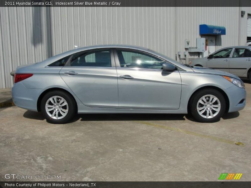 Iridescent Silver Blue Metallic / Gray 2011 Hyundai Sonata GLS
