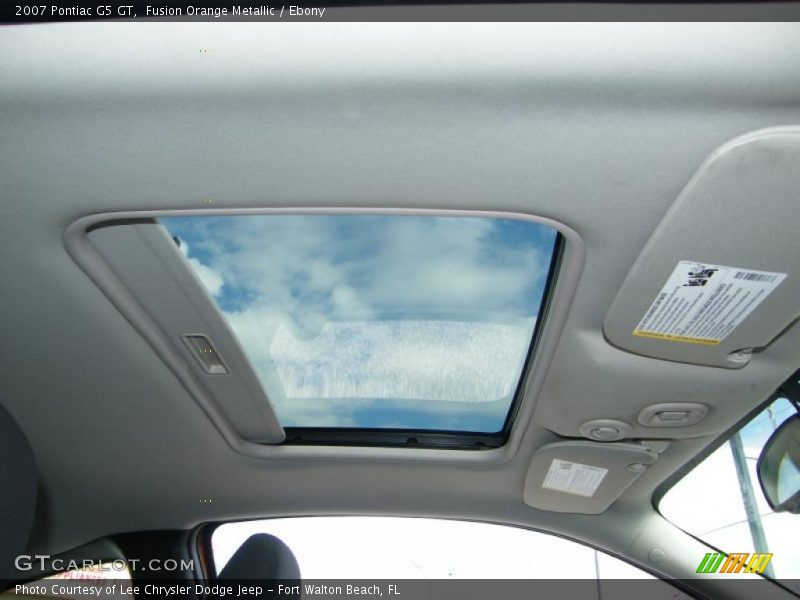Sunroof of 2007 G5 GT
