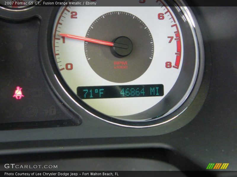 Fusion Orange Metallic / Ebony 2007 Pontiac G5 GT