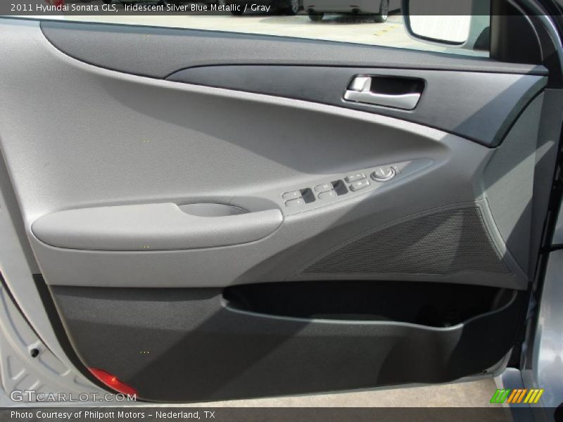 Iridescent Silver Blue Metallic / Gray 2011 Hyundai Sonata GLS