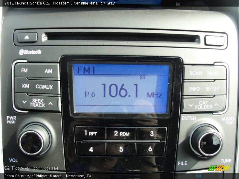 Iridescent Silver Blue Metallic / Gray 2011 Hyundai Sonata GLS