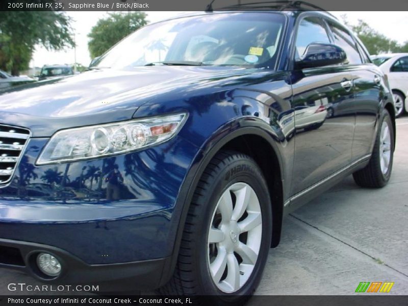 Sapphire Blue / Brick/Black 2005 Infiniti FX 35