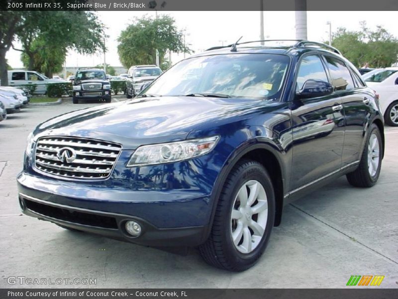 Sapphire Blue / Brick/Black 2005 Infiniti FX 35