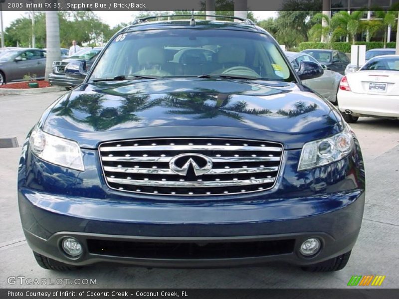 Sapphire Blue / Brick/Black 2005 Infiniti FX 35