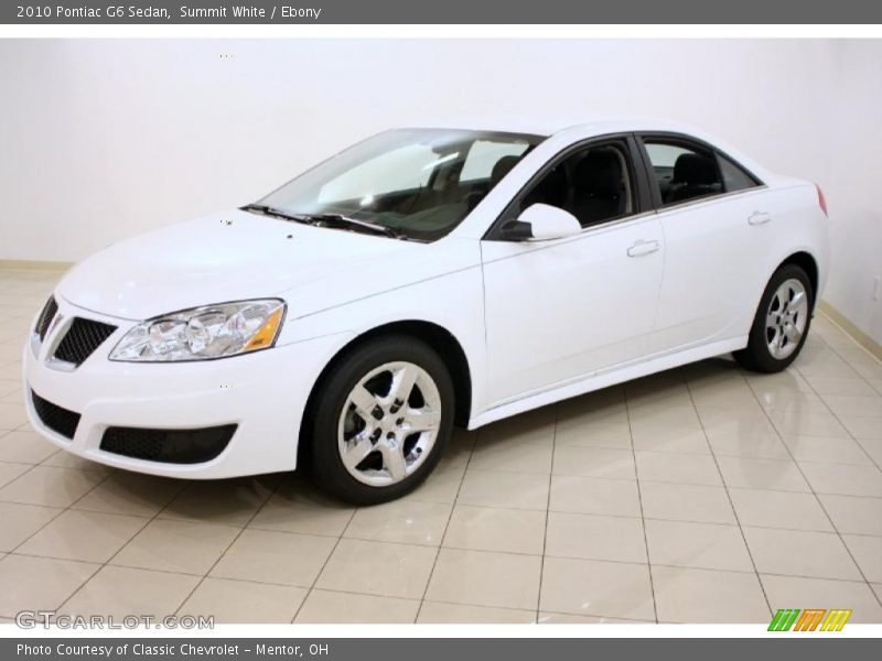 Summit White / Ebony 2010 Pontiac G6 Sedan