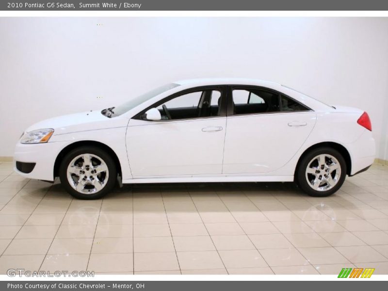 Summit White / Ebony 2010 Pontiac G6 Sedan