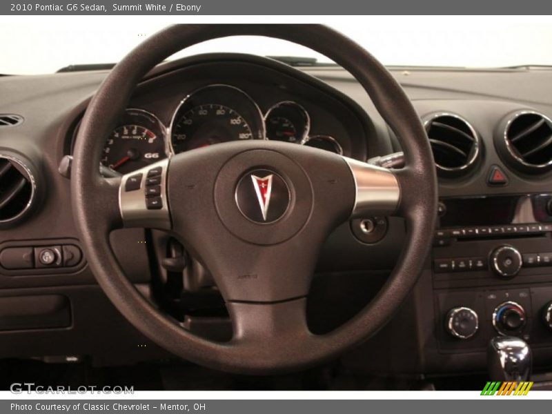Summit White / Ebony 2010 Pontiac G6 Sedan