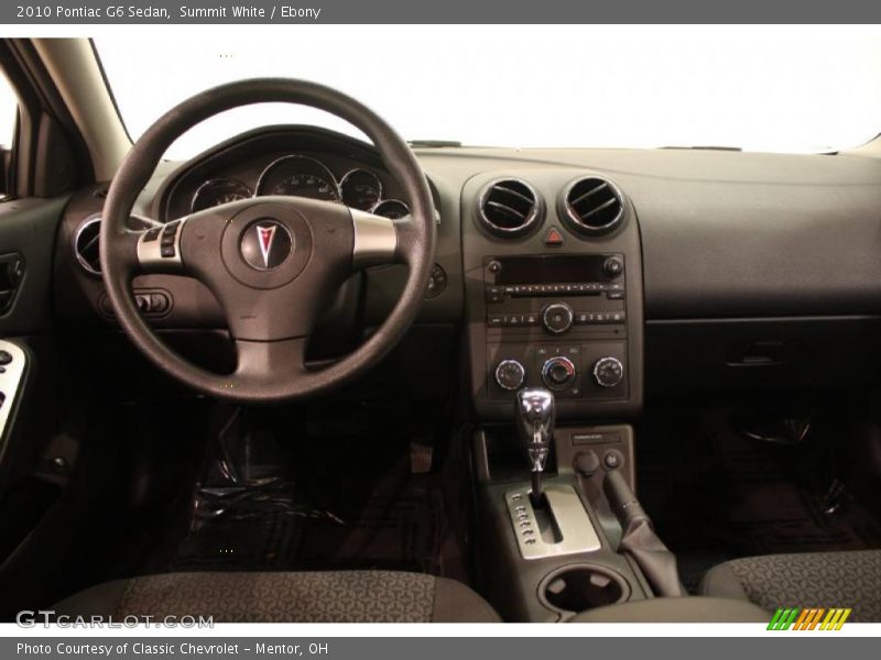 Summit White / Ebony 2010 Pontiac G6 Sedan