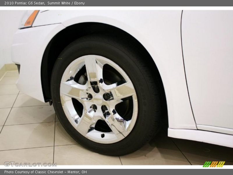 Summit White / Ebony 2010 Pontiac G6 Sedan
