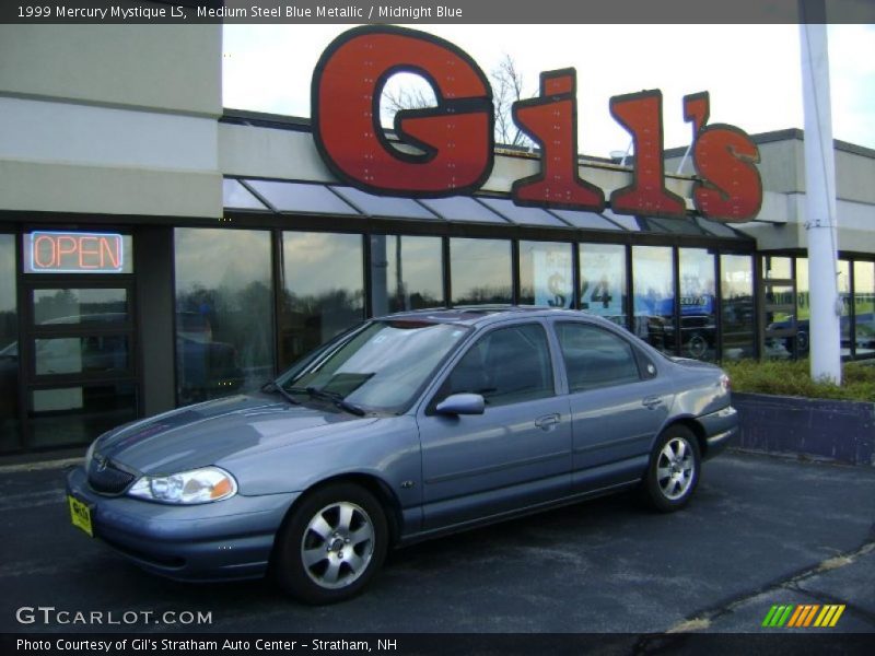 Medium Steel Blue Metallic / Midnight Blue 1999 Mercury Mystique LS