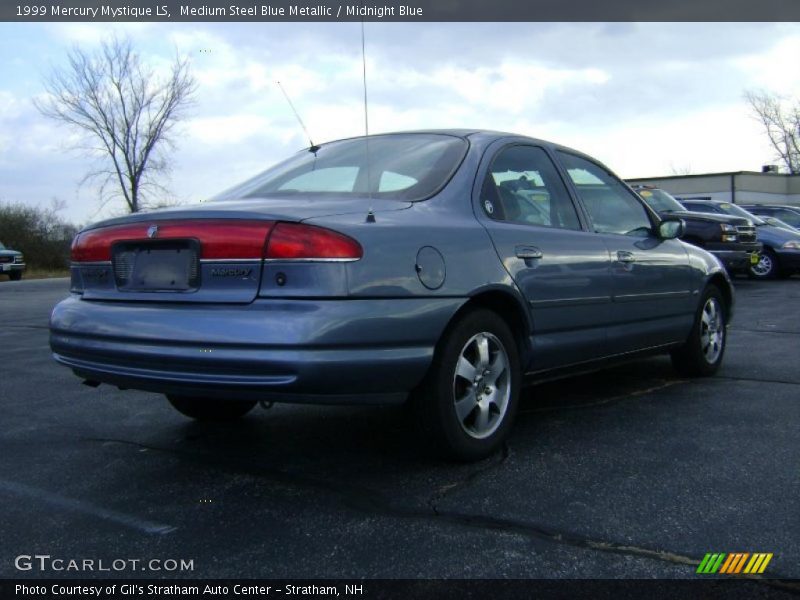 Medium Steel Blue Metallic / Midnight Blue 1999 Mercury Mystique LS