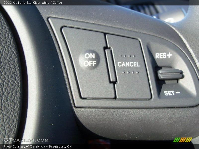 Clear White / Coffee 2011 Kia Forte EX