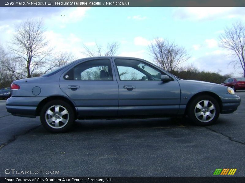 Medium Steel Blue Metallic / Midnight Blue 1999 Mercury Mystique LS