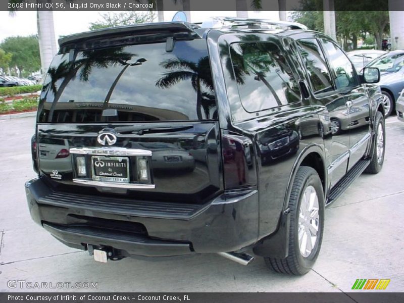 Liquid Onyx Black / Charcoal 2008 Infiniti QX 56