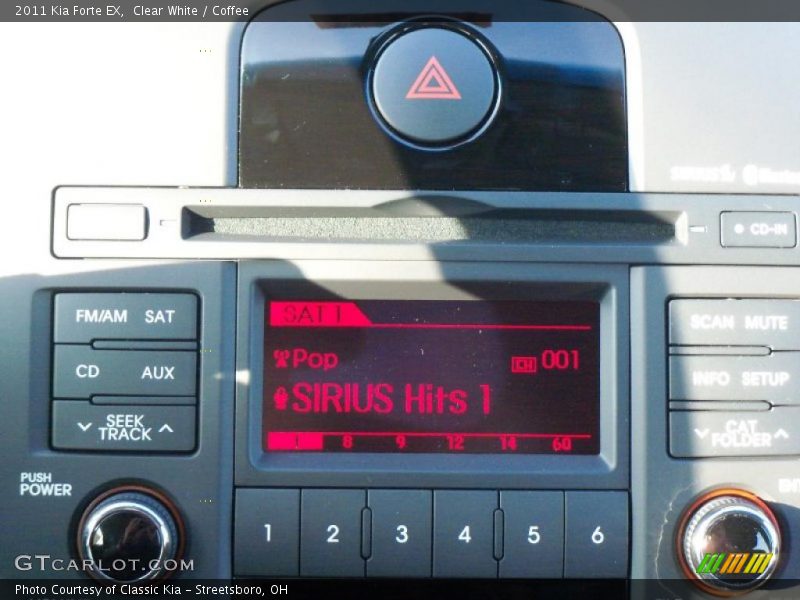 Clear White / Coffee 2011 Kia Forte EX