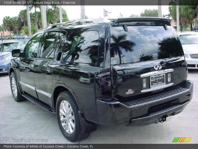 Liquid Onyx Black / Charcoal 2008 Infiniti QX 56