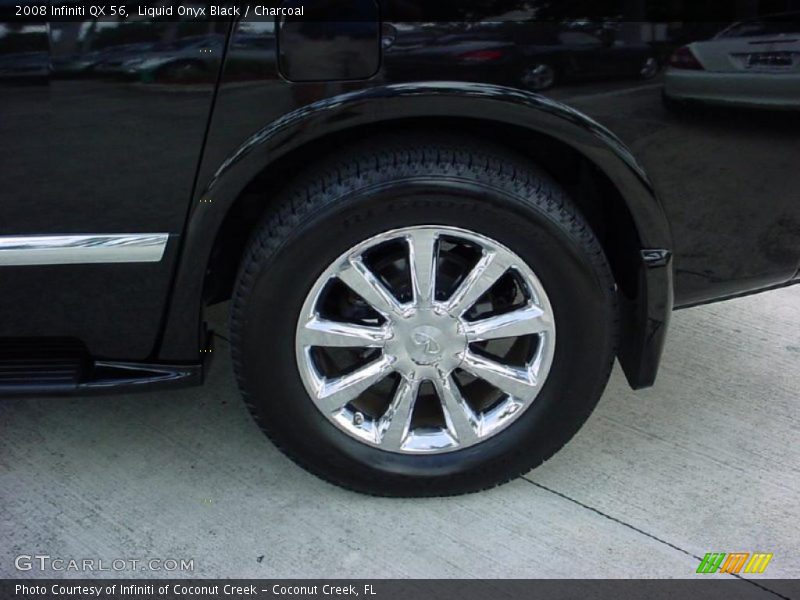 Liquid Onyx Black / Charcoal 2008 Infiniti QX 56