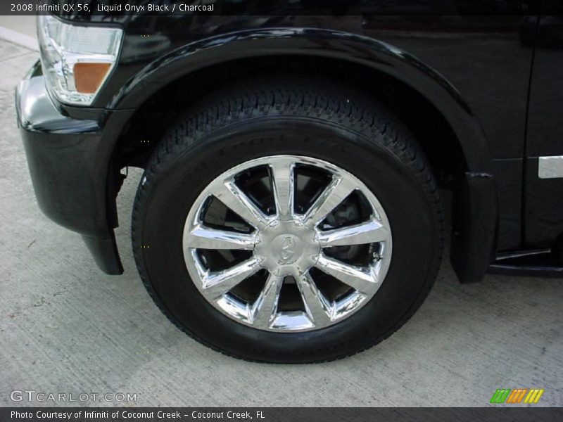 Liquid Onyx Black / Charcoal 2008 Infiniti QX 56