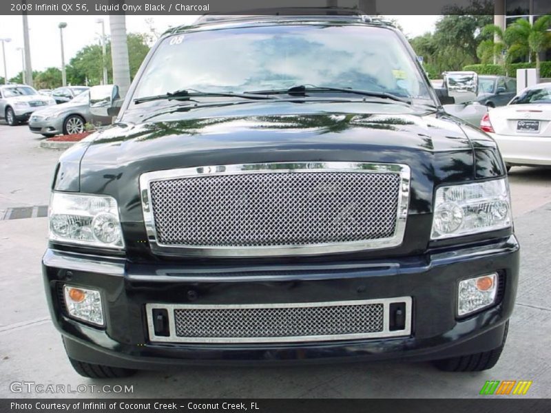 Liquid Onyx Black / Charcoal 2008 Infiniti QX 56