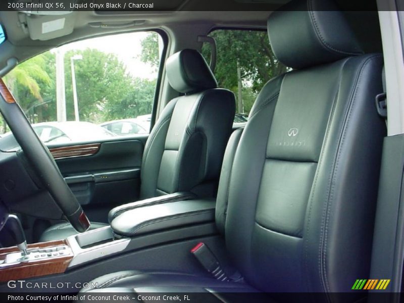 Liquid Onyx Black / Charcoal 2008 Infiniti QX 56