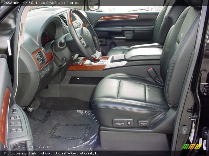 Liquid Onyx Black / Charcoal 2008 Infiniti QX 56