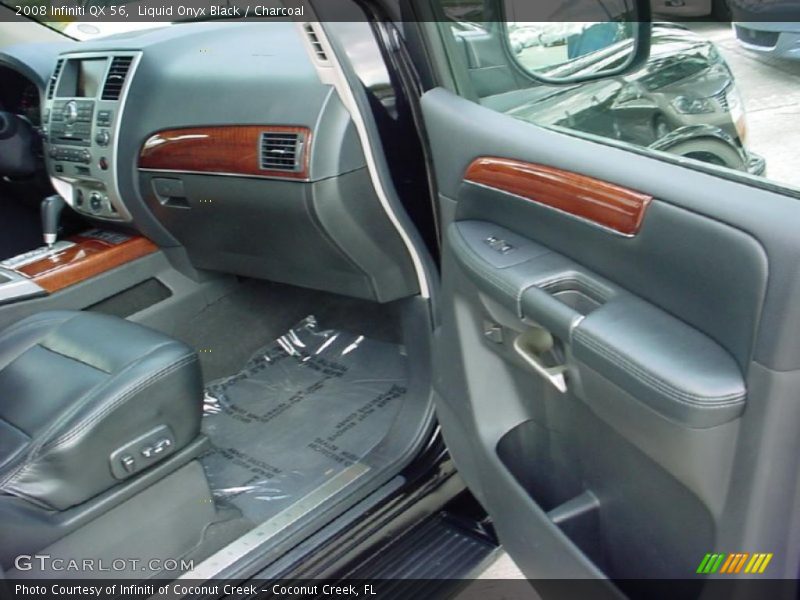 Liquid Onyx Black / Charcoal 2008 Infiniti QX 56