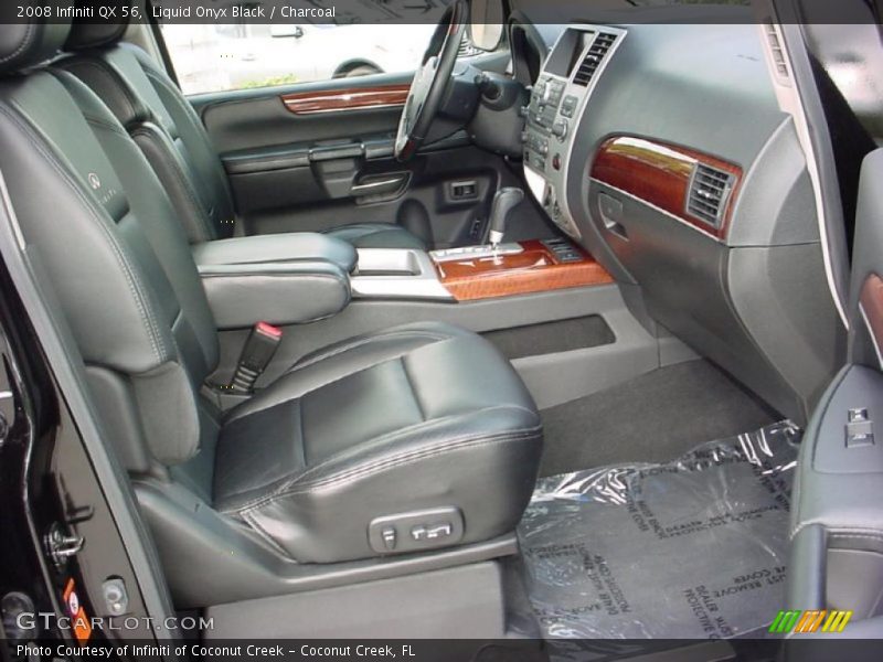 Liquid Onyx Black / Charcoal 2008 Infiniti QX 56