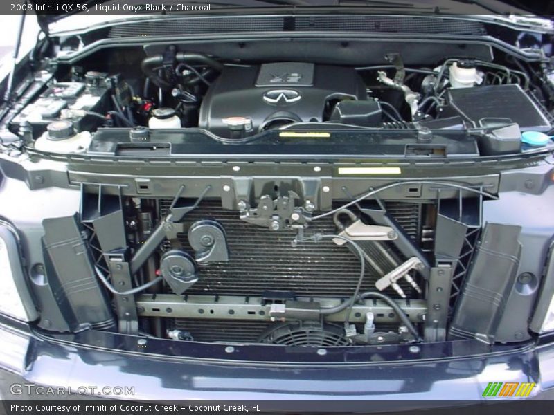 Liquid Onyx Black / Charcoal 2008 Infiniti QX 56