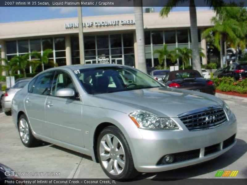 Liquid Platinum Metallic / Graphite 2007 Infiniti M 35 Sedan