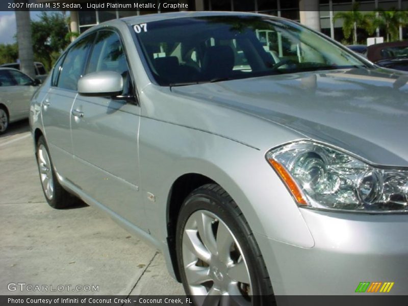 Liquid Platinum Metallic / Graphite 2007 Infiniti M 35 Sedan