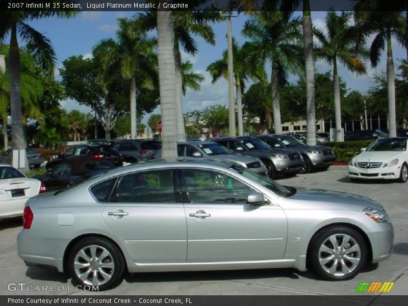 Liquid Platinum Metallic / Graphite 2007 Infiniti M 35 Sedan