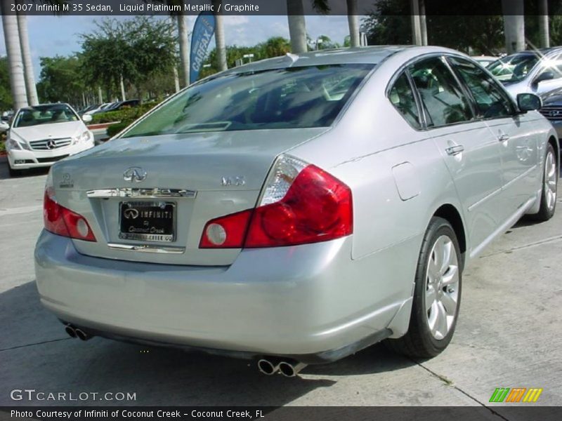 Liquid Platinum Metallic / Graphite 2007 Infiniti M 35 Sedan