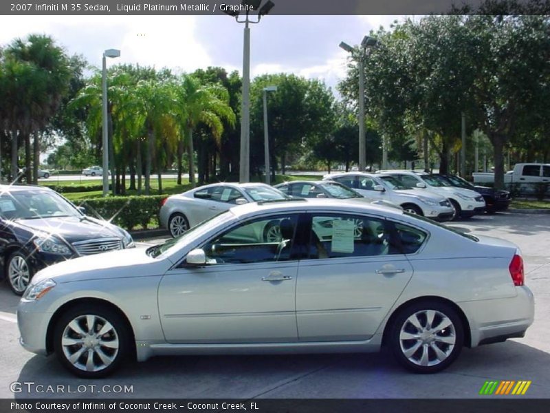 Liquid Platinum Metallic / Graphite 2007 Infiniti M 35 Sedan