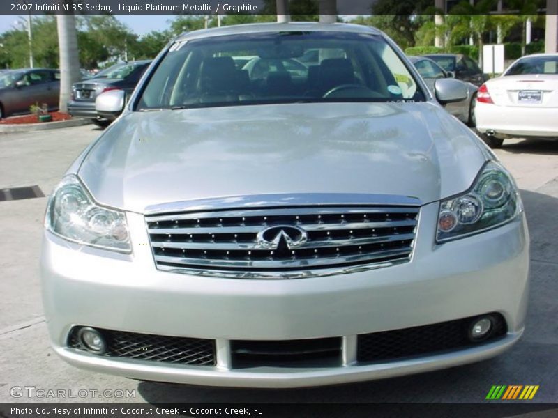 Liquid Platinum Metallic / Graphite 2007 Infiniti M 35 Sedan