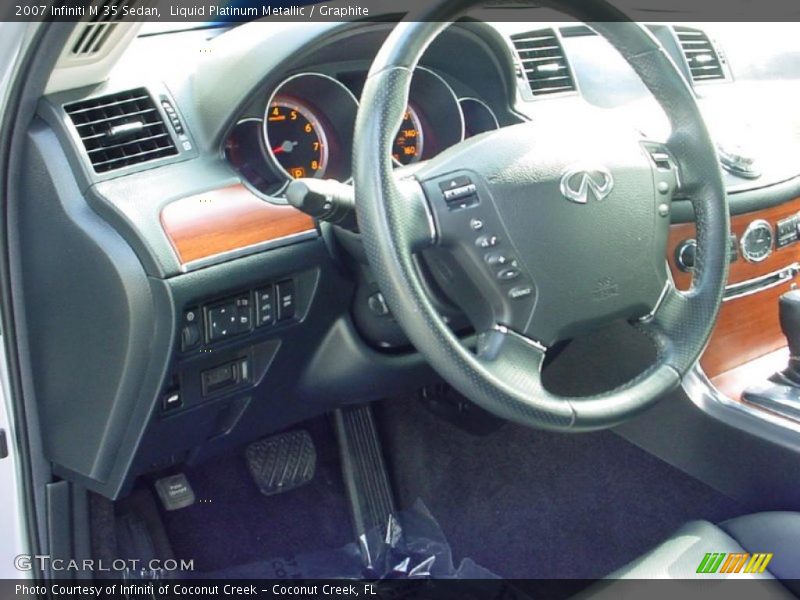 Liquid Platinum Metallic / Graphite 2007 Infiniti M 35 Sedan