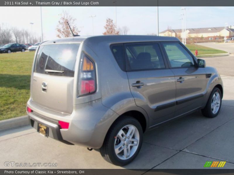 Titanium Gray / Black Soul Logo Cloth 2011 Kia Soul +