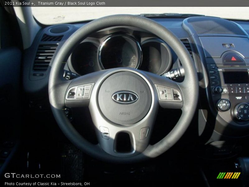 Titanium Gray / Black Soul Logo Cloth 2011 Kia Soul +