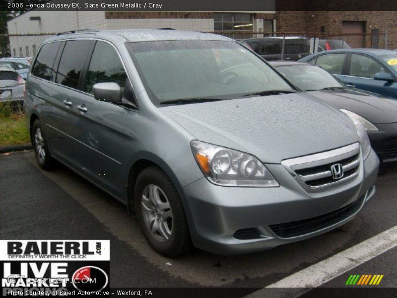 Slate Green Metallic / Gray 2006 Honda Odyssey EX