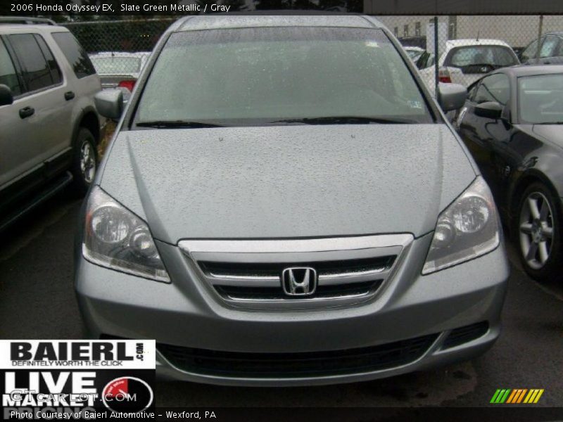 Slate Green Metallic / Gray 2006 Honda Odyssey EX