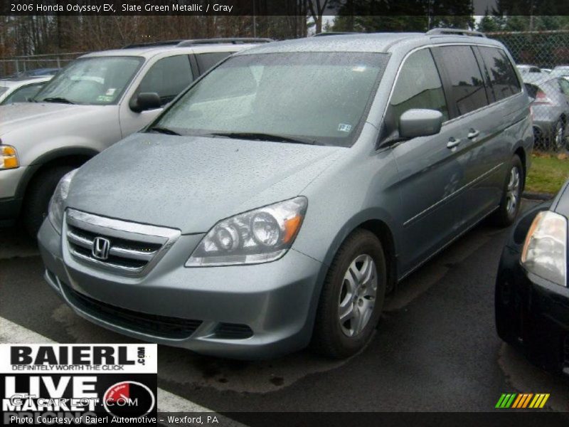 Slate Green Metallic / Gray 2006 Honda Odyssey EX