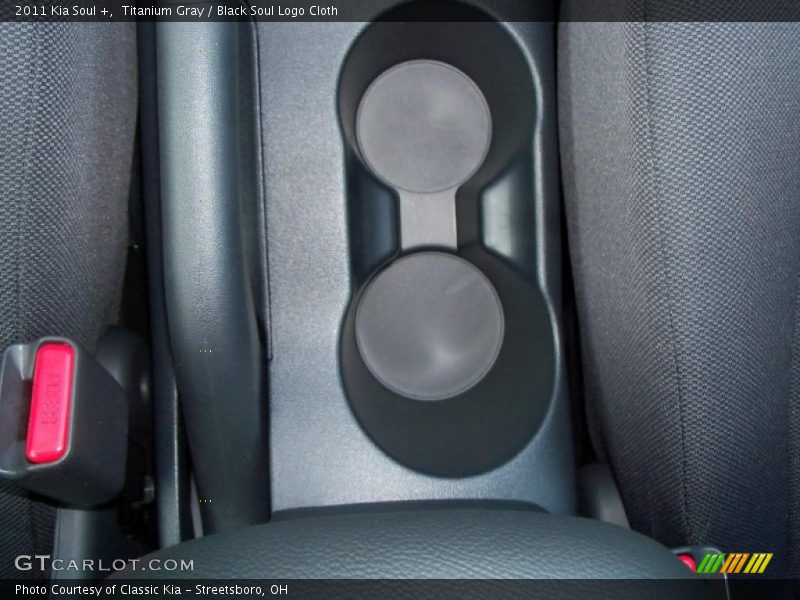Titanium Gray / Black Soul Logo Cloth 2011 Kia Soul +