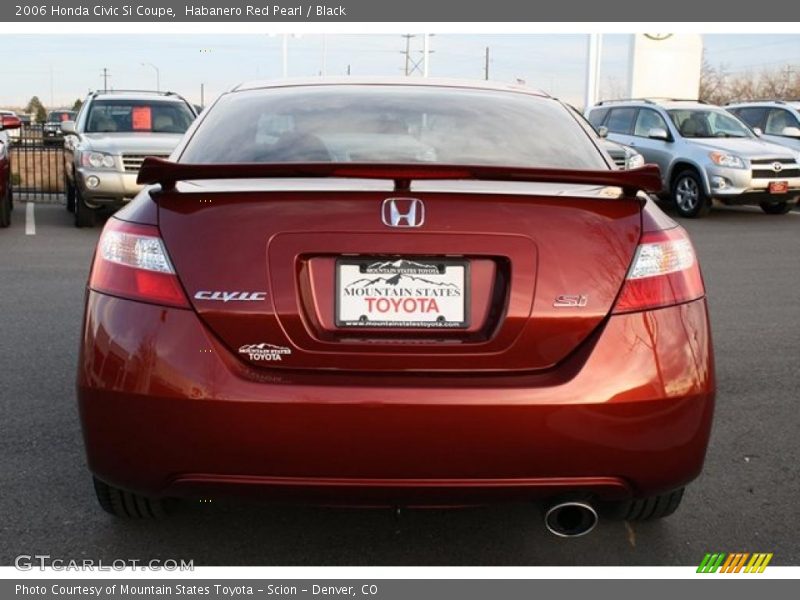 Habanero Red Pearl / Black 2006 Honda Civic Si Coupe