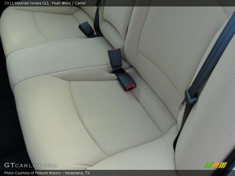 Pearl White / Camel 2011 Hyundai Sonata GLS