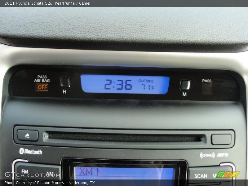 Pearl White / Camel 2011 Hyundai Sonata GLS