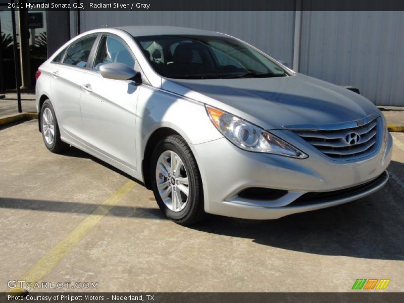 Radiant Silver / Gray 2011 Hyundai Sonata GLS