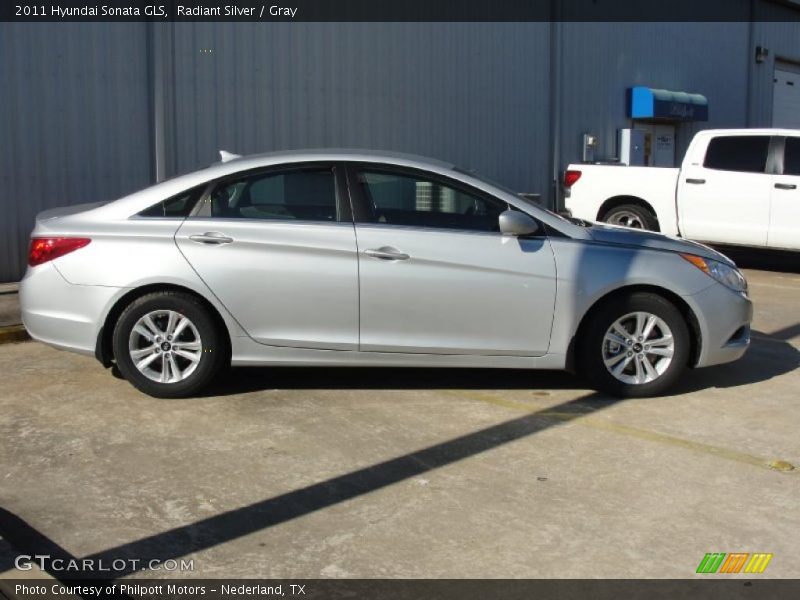 Radiant Silver / Gray 2011 Hyundai Sonata GLS