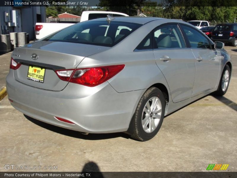 Radiant Silver / Gray 2011 Hyundai Sonata GLS