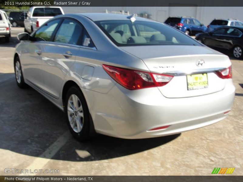 Radiant Silver / Gray 2011 Hyundai Sonata GLS