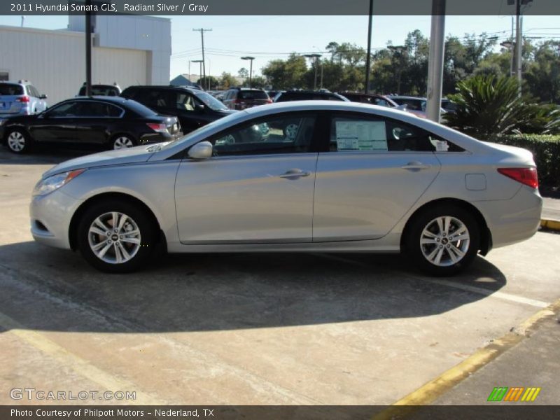 Radiant Silver / Gray 2011 Hyundai Sonata GLS
